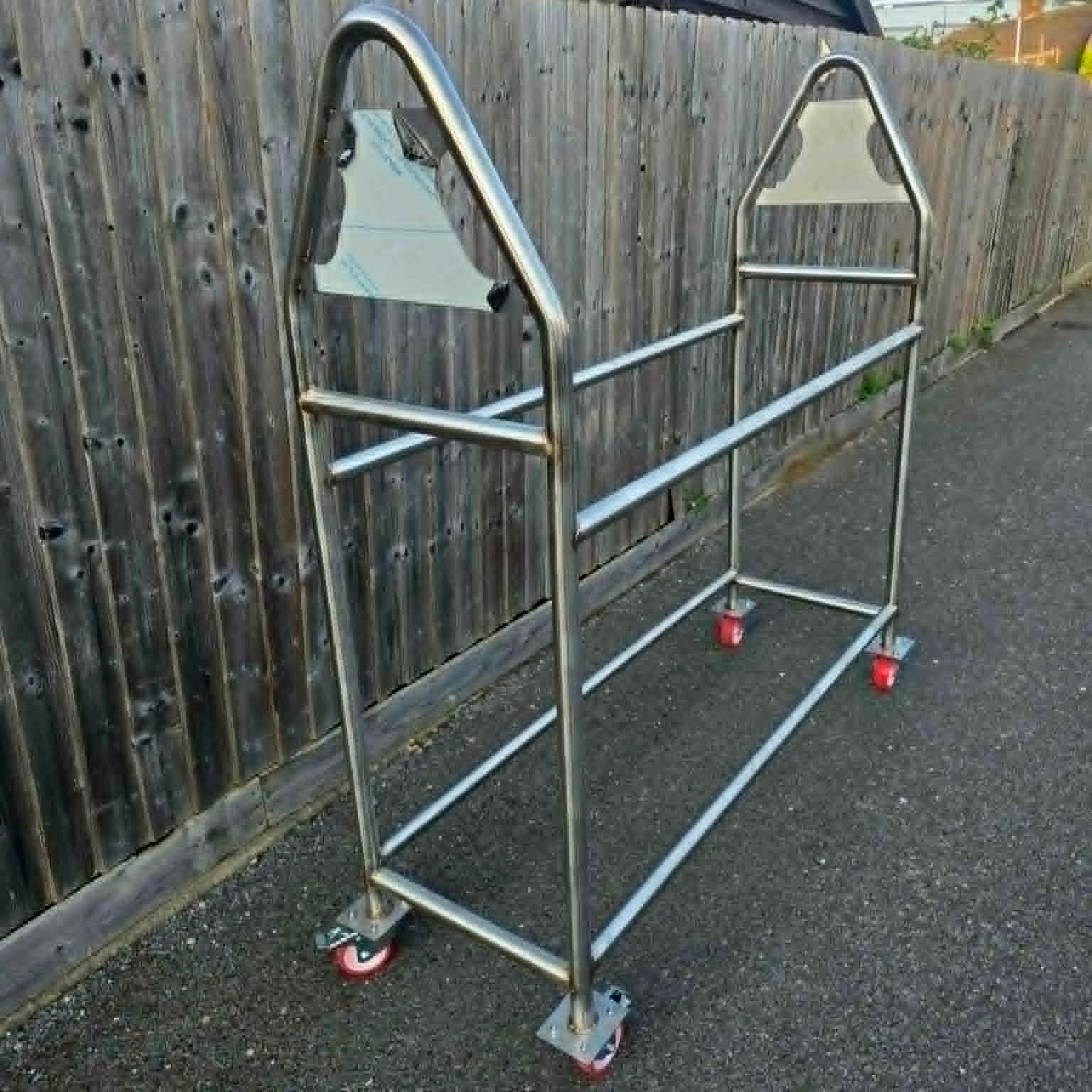 P1 Wheel Trolley solid or collapsible - Stainless Steel