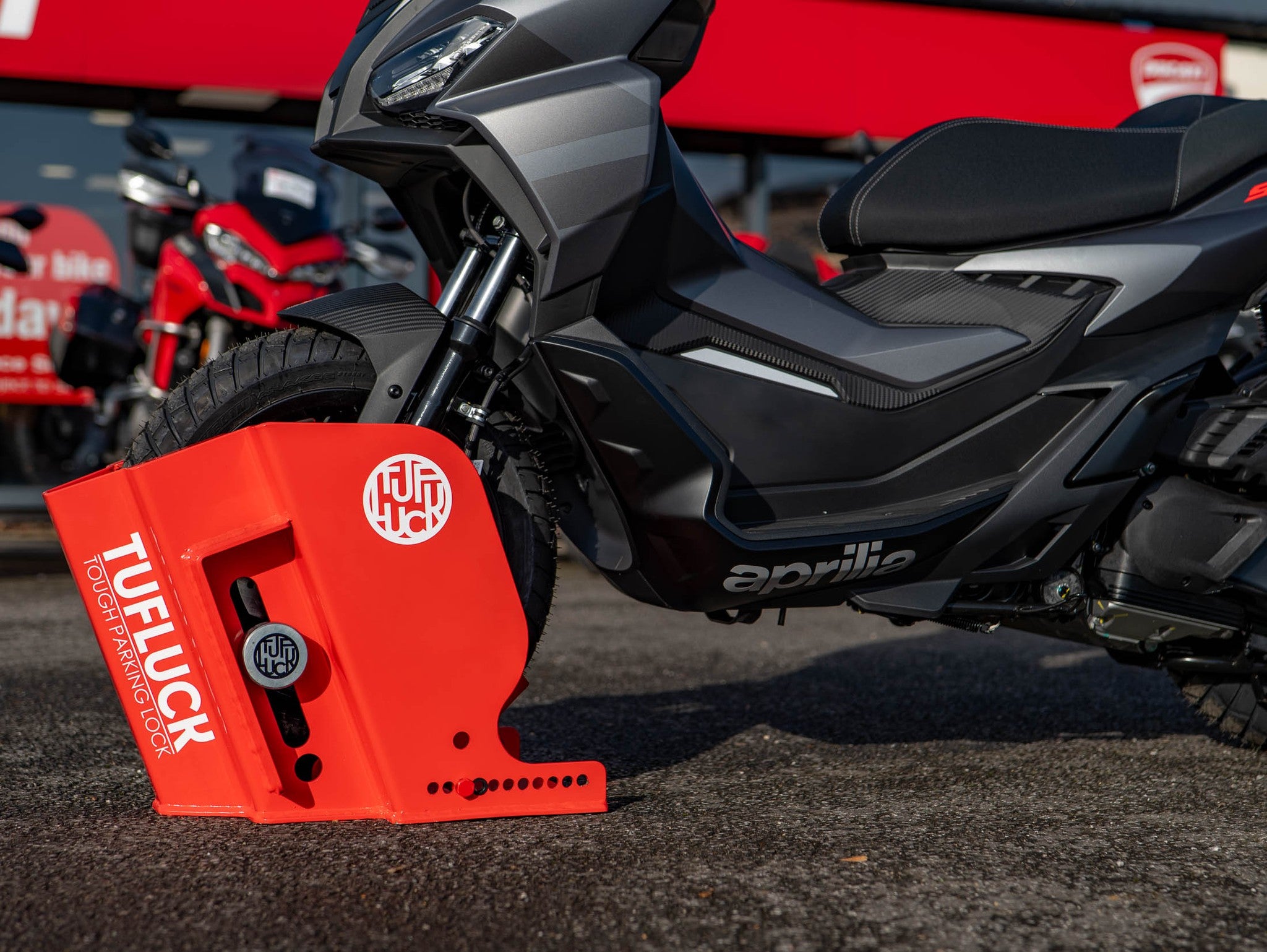 TufLuck - Ground Anchor & Wheel Chock